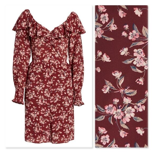 Rebecca Taylor Tilda Floral Silk Ruffle Dress - Picture 3 of 14